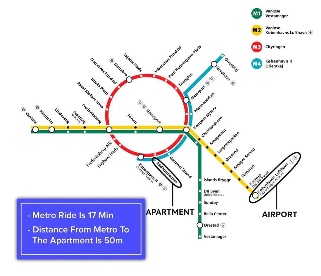 Large Apartment With 4 Bedrooms In โคเปนเฮเกน ภายนอก รูปภาพ